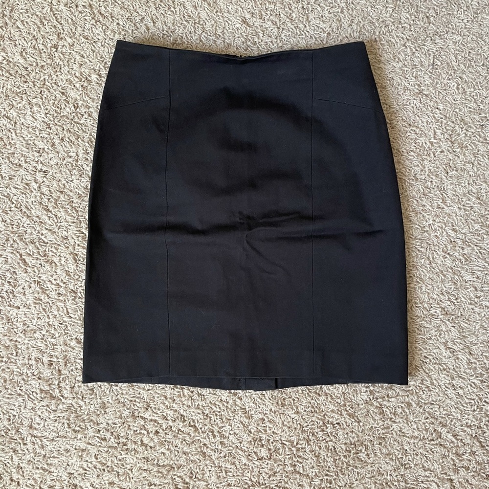 Black Professional Pencil Skirt